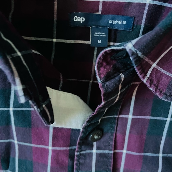 Gap original for men’s casual button down dress shirt size medium - Picture 3 of 5